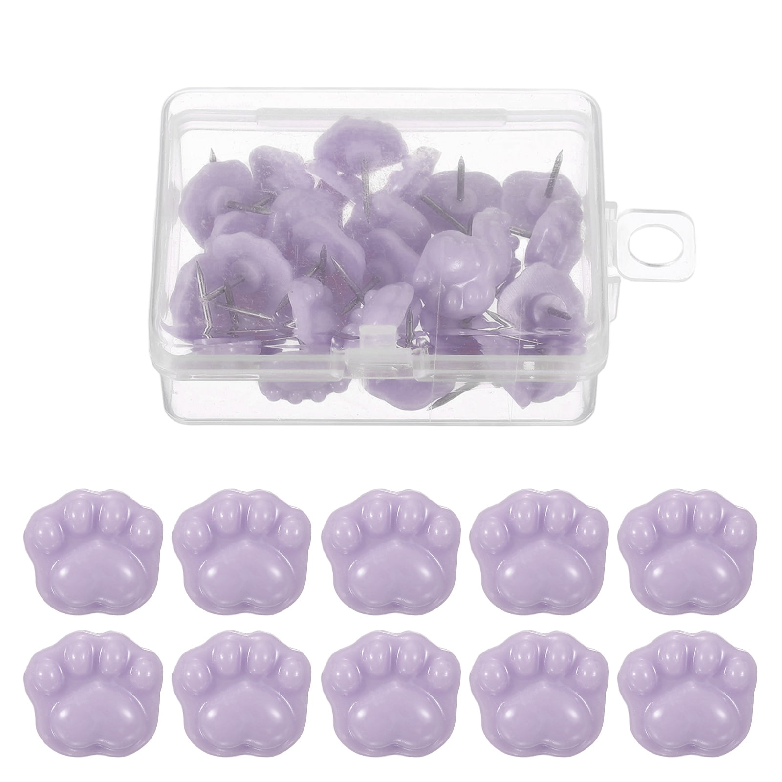 30 Pcs Push Pins for Bulletin Board, Cute Cat Paw Push Pin Decorative ...