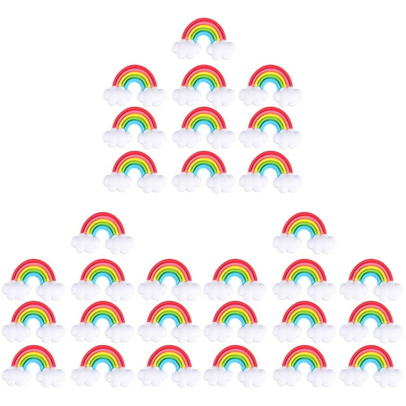 30 Pcs Rainbow Fridge Magnet Refrigerator Cabinet Decor Magnets Locker for Nordic Office Child