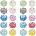 thumbnail image 1 of 30 Pcs Resin European Beads Large Hole Beads AB Color Rondelle Berry Beads for Jewelry Making, 1 of 9