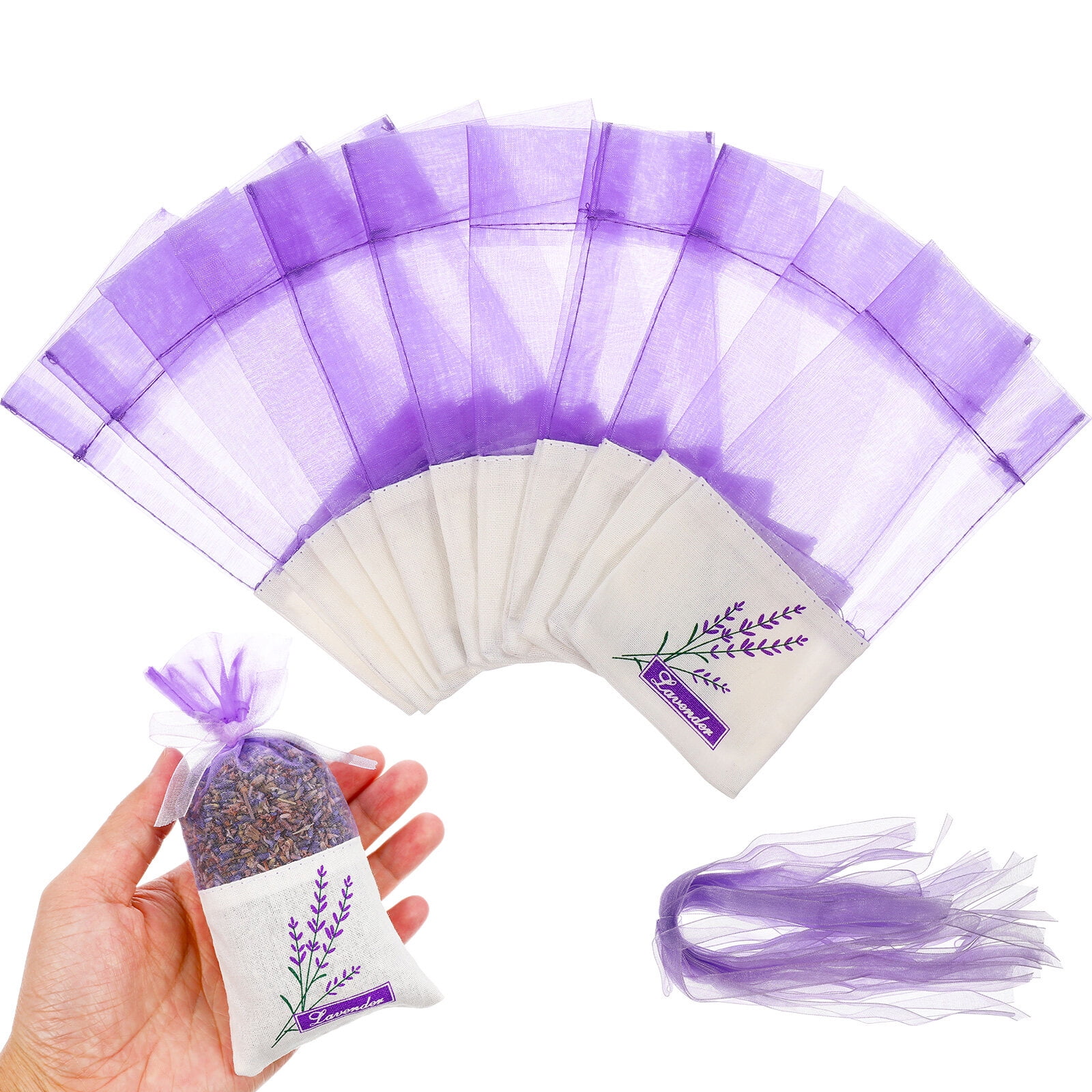 30 Pcs Reusable Sachet Organza Bags Gift Lavender Home Accents Decor
