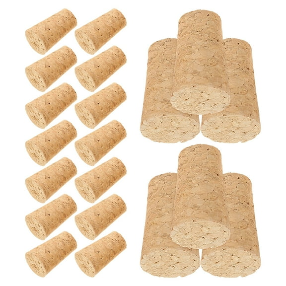 WASHWEPE Cork Plugs Cone Shape For Storage Jars Professional Users 30Pcs 1.4X0.8X0.8In