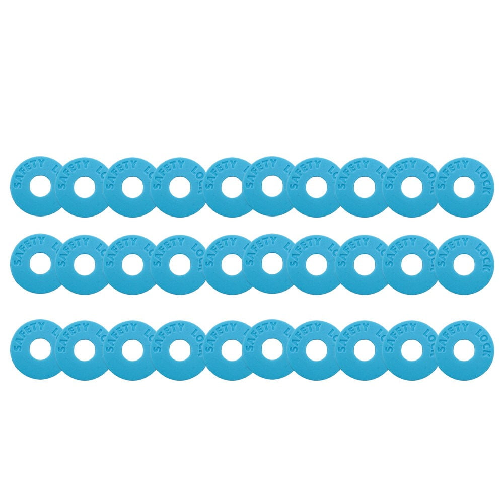 30 Pcs Rubber Guitar Strap Locks for Acoustic Electric Guitar Bass