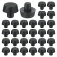 30 Pcs Rubber Stem Bumper Glides, Glass Top Table Bumpers with Stem