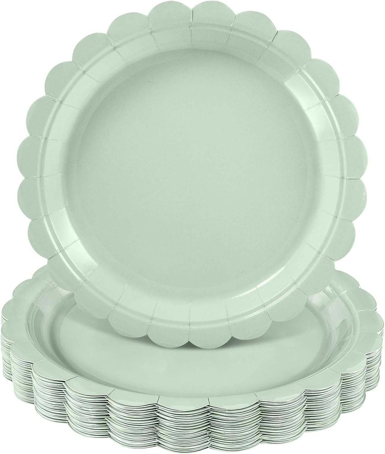 Sage Green Paper Plates