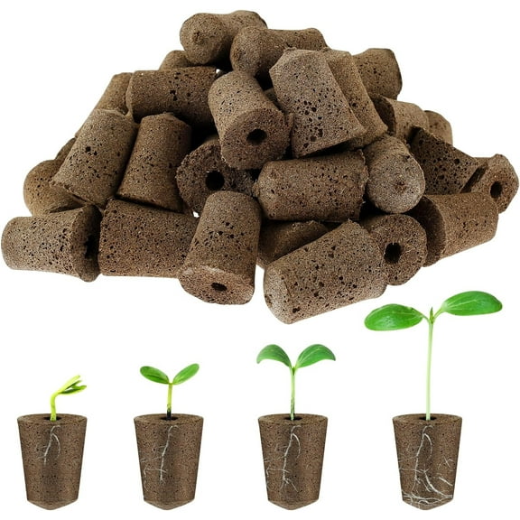 30 Pcs Seed Starter Sponge for Germinate Quickly, Replacement Root Growth Sponges, Rapid Plugs Vegetable Flowers Rooter, Compatible with Aerogarden and Most Hydroponics Growing System