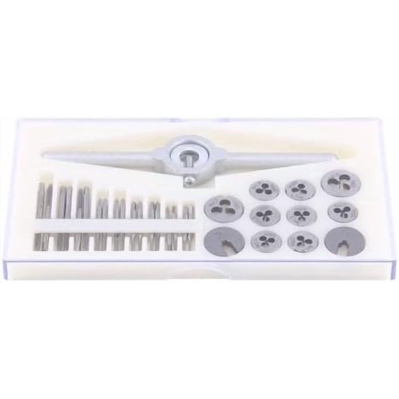 30 Pcs Set Tap and Die Set Metric, Tap Dies Set Hand Tools Kit with Adjustable Wrench M1 M1.1 M1.2 M1.4 M1.6, M1.8 M2.0 M2.2 M2.5$$Tools & Hardware Other