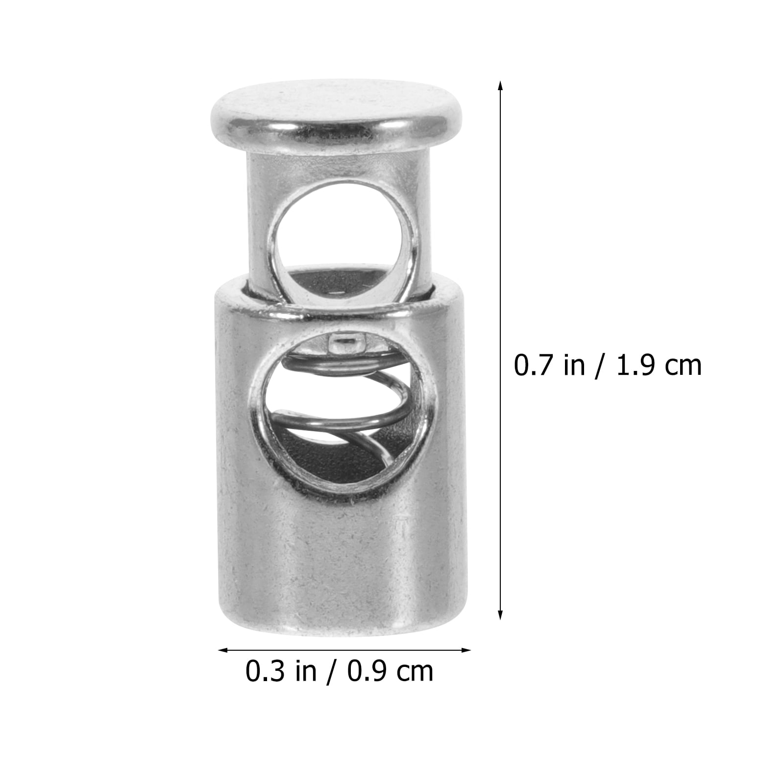 Spring Buckle Rope 30 Pieces Metal Locks with Spring Buckles, Rope Buckles for Shoes ...