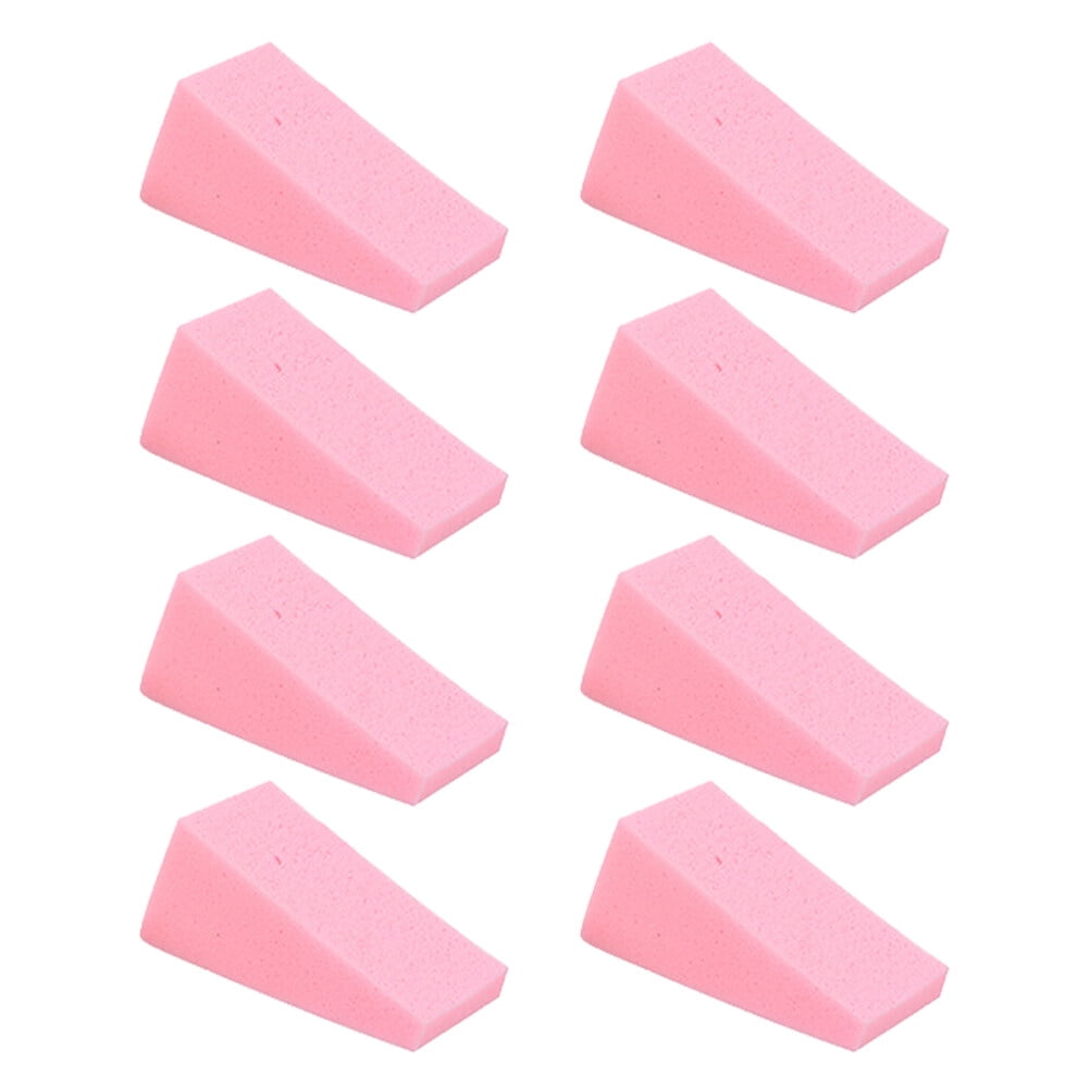 30 Pcs Small Makeup Sponge Powder Puff Wedges Foundation Applicator Pink