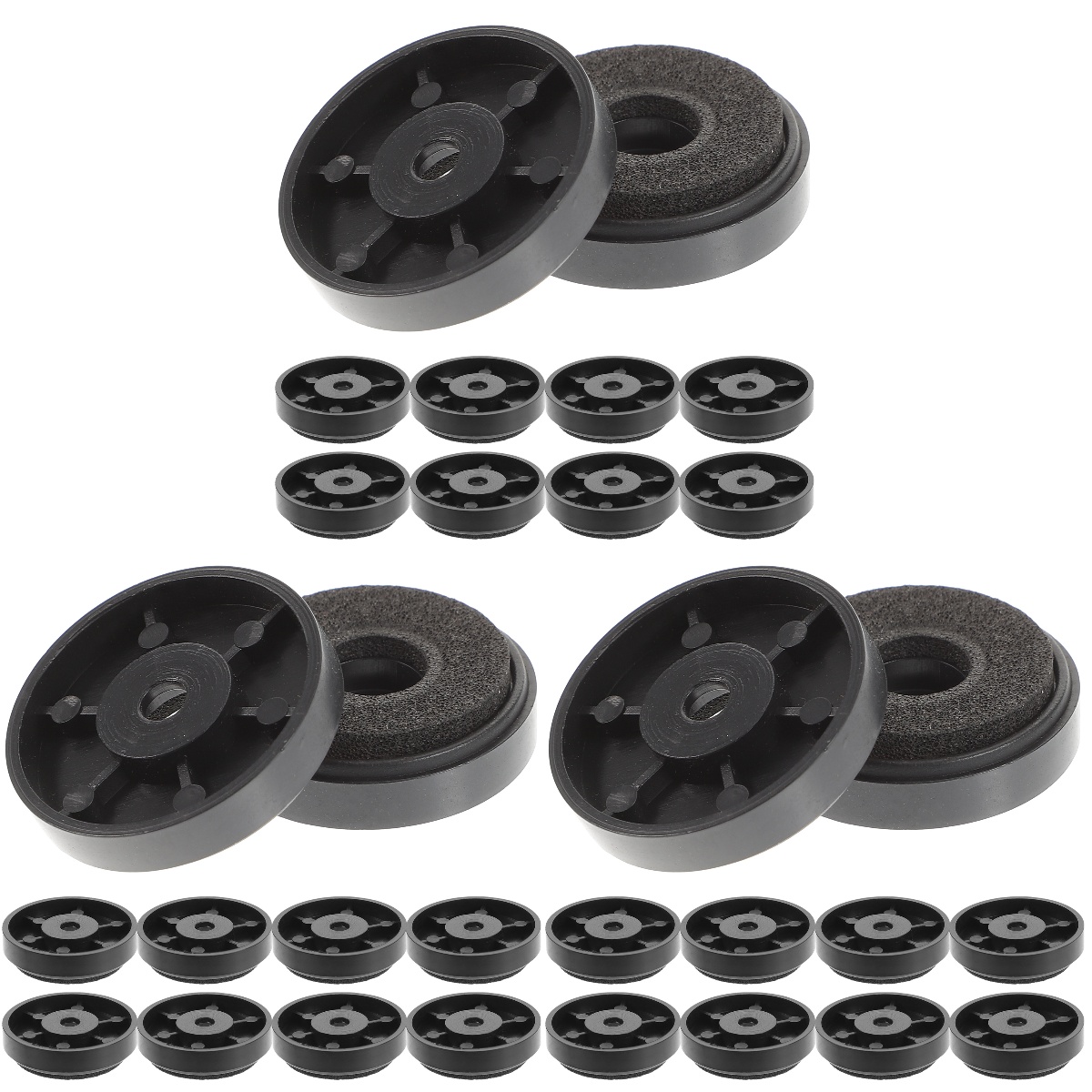 30 Pcs Speakers Speaker Base Mat Rubber Bumpers Self Adhesive Speaker Feet Audio Machine Floor