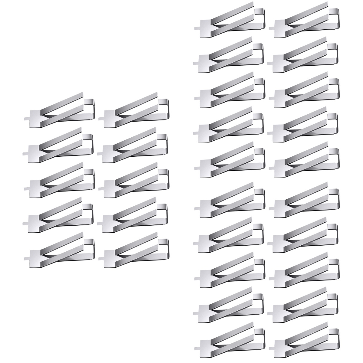 30 Pcs Stainless Steel Glass Clip Sprung Spring Turn Clips Securing to