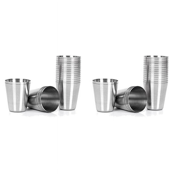 30 Pcs Stainless Steel Shot Glasses Drinking ,30Ml(1Oz) Camping Travel Coffee Tea Cup,for Whiskey Liquor