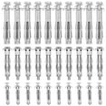 30 Pcs Steel Drywall Bolts Wall Anchors for Drywall Jack Nut Tool Bolts
