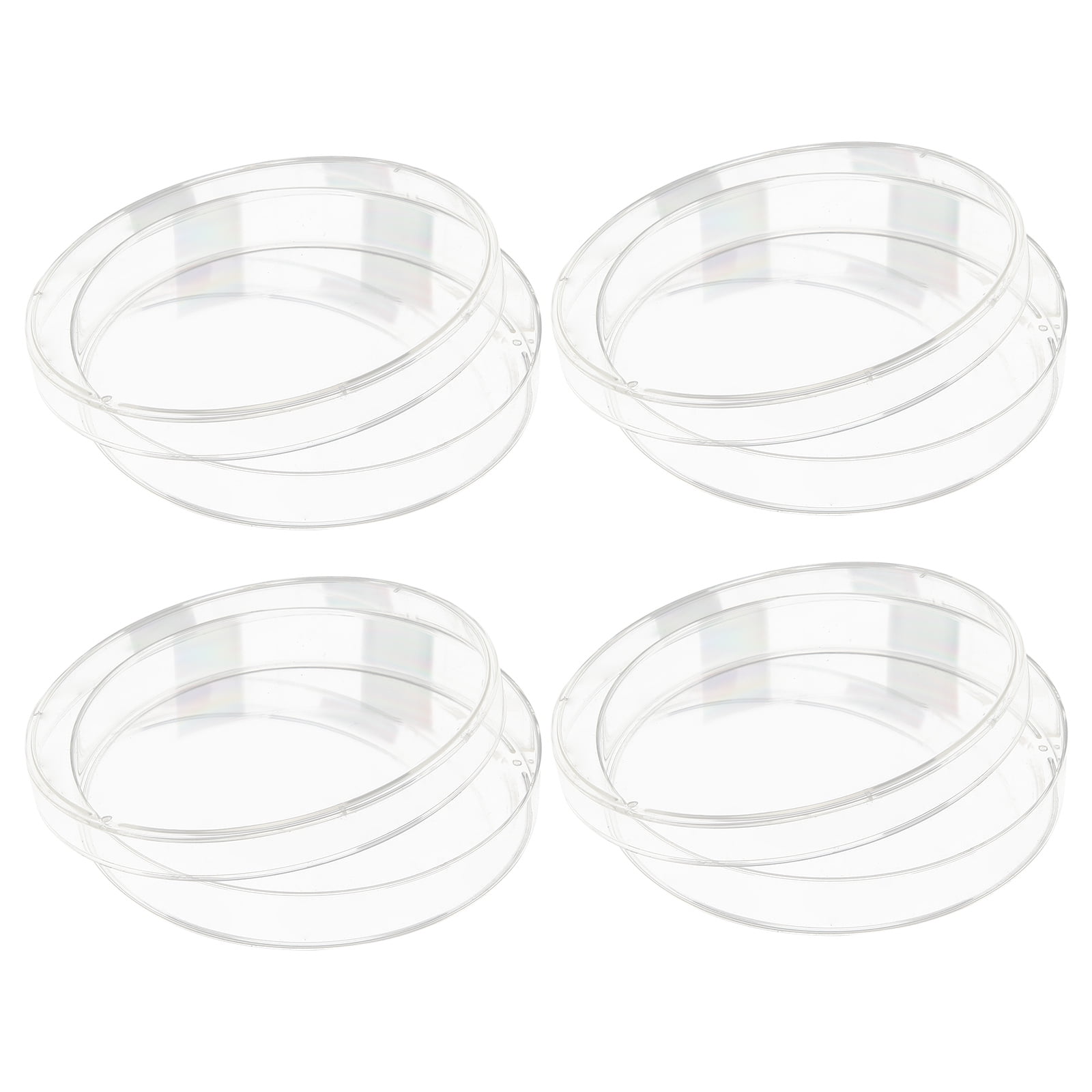 30 Pcs Sterile Petri Dish Laboratory Plates Holder with Lid Bracket