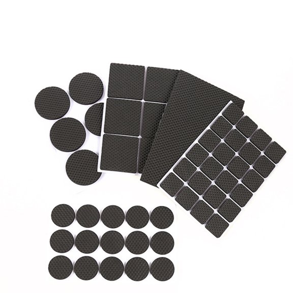YUNLIGHTS Couch Non Slip Grippers Furniture Anti Slip Mat EVA Black 30Pcs 1.1In Round