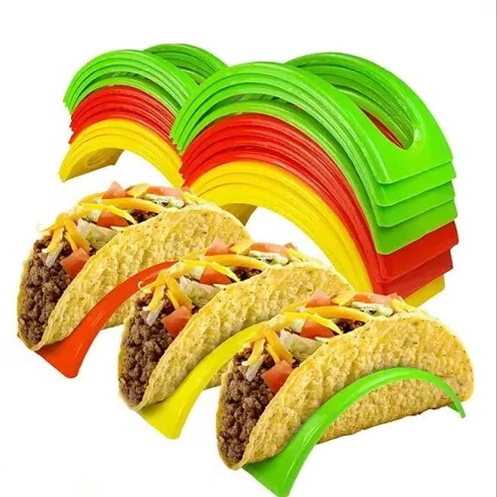 30 Pcs Taco Holder Mexican Food Wave Shape Hard Rack Stand Kitchen ...