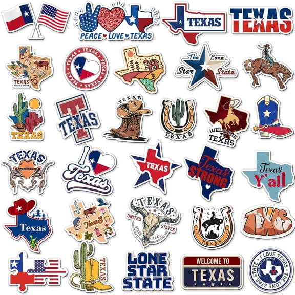 30 Pcs Texas Souvenirs Gifts Texas Magnet for Refrigerator City Magnetic Refrigerator Stickers for Home Decoration