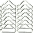 thumbnail image 1 of Trampoline Buckles with Metal Triangle Rings for Safe and Strong Trampoline Use 30 Pieces Galvanized Steel Silver, 1 of 6