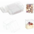 thumbnail image 1 of 30 Pcs Transparent Plastic PVC Box 1.6x1.2x2 Inch Clear Rectangle Gift Packaging Boxes Wedding Party Favour Boxes, 1 of 7