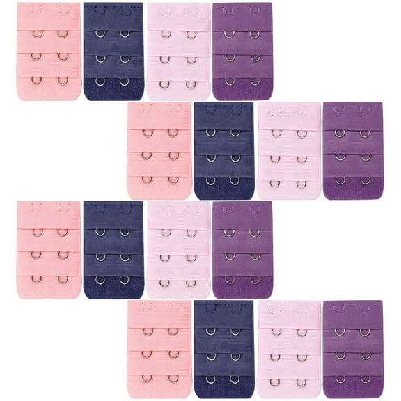 FUEENIRVA 30Pcs Bra Strap Extenders for Women Simple Design Polyester Machine Washable Weight Gain