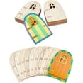 thumbnail image 1 of 30 Pcs Unpainted Wooden Fairy Door Pieces Hollow Out Wood Elf Door for Miniature DIY Christmas Craft Embellishments Antique White, 1 of 6