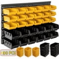 thumbnail image 1 of 30 Pcs Wall Mounted Storage Bins, Garage Organizer Storage Shelf Unit Board 25.2" x 16.2", 1 of 6