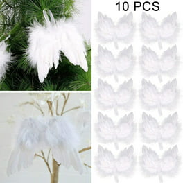 White Feather Suit Copper Wire Light DIY Christmas Trees 