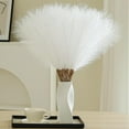 thumbnail image 1 of 30Pcs Grass Decor 17.7inch Short Fluffy Artificial Grass Pompas Floral Artificial for Valentine's day Decoration,Wedding Centerpieces (White), 1 of 8