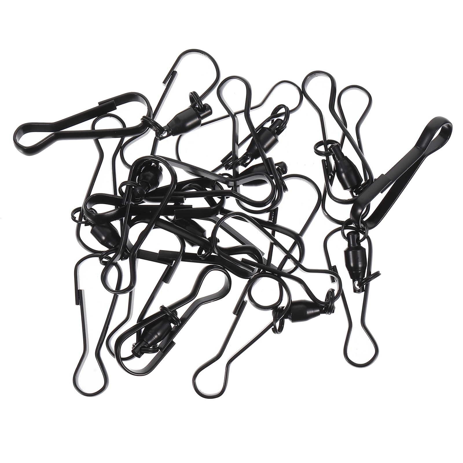 30 Pcs Wind Chime Hook Coat Hangers Dual Clip Swivels Windsock Iron