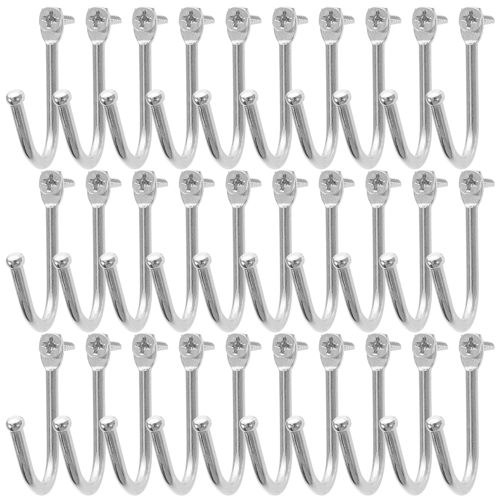 30 Pcs Wire Coat Hook Small Coffee Mugs Decorative Hooks for Hanging Things Cup Holder Wall Mounted Child