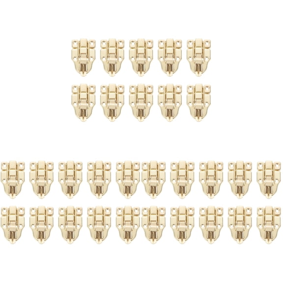 30 Pcs Wooden Box Lock Vintage Trunk Luggage Jewelry Case Toggle Hasp Latch Latches Hasps Duckbilled Metal Cabinets