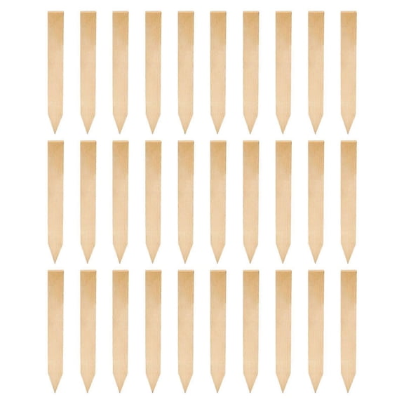 30 Pcs Wooden Garden Stakes Grade And Survey Stakes Landscapes Grading Stakes for Plant Support Garden Fence Survey Boundaries Baselines30PCS