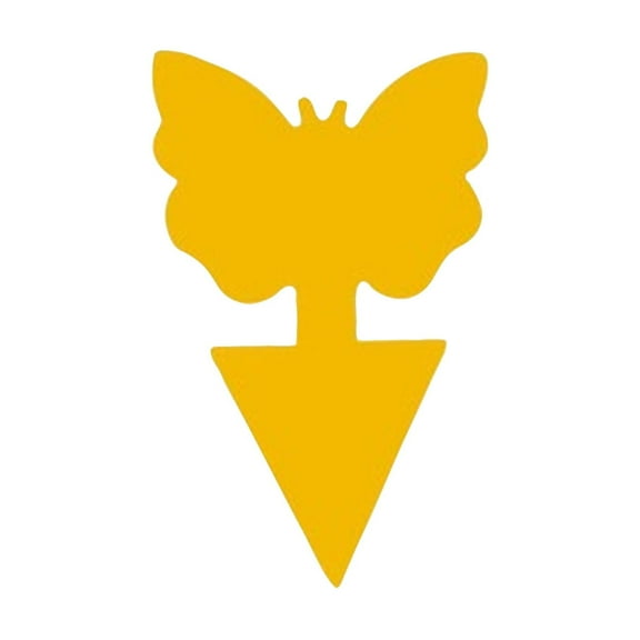 30 Pcs Yellow Cute Shapes Sticky Traps Insect Killers Indoor Outdoor, Fruit Fly Catchers For Houseplants And Gardens, No Poison And Odorless