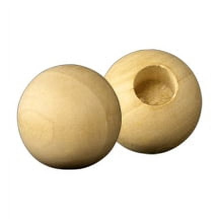 30 Pcs of 1-1/4" Wood Dowel Caps, 1/2" hole