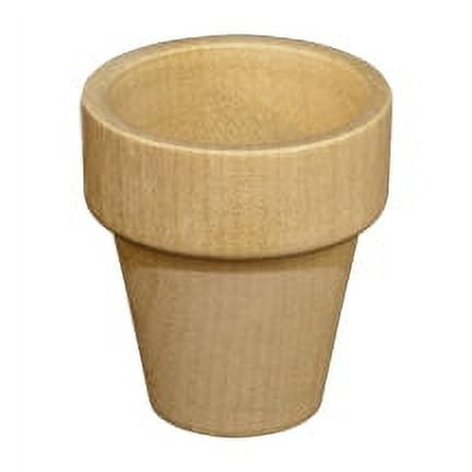 30 Pcs of 1-15/16" Wooden Flower Pots 1-15/16" tall x 1-3/4" wide