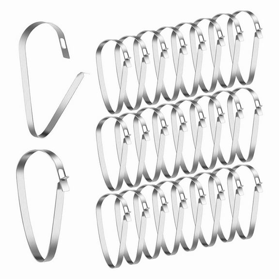 30 Pcs x Real Estate Sign Rider Clips-Silver