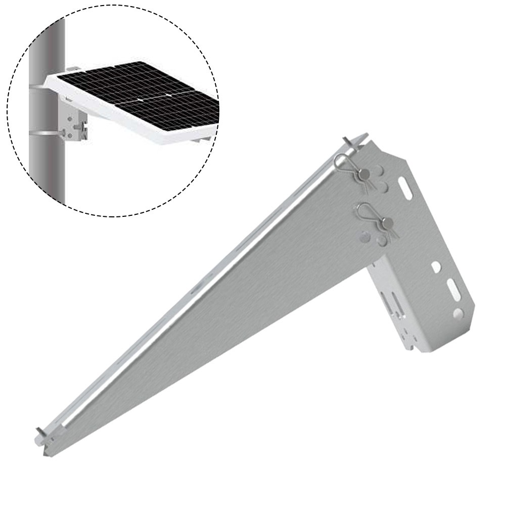 Kit De Fixation Pour Panneau Solaire Sur Poteau/mur - Bras Inclinable Pour Panneaux 5W à 50W