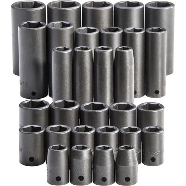 Proto 1/2In Drive Impact Socket Set 30Pc