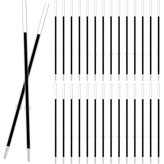 30 Piece Ballpoint Refills 1 mm Medium Point Tip Retractable Pen...
