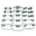 30Piece Glass Food Storage Containers with Snap Locking Lids, MCIRCO