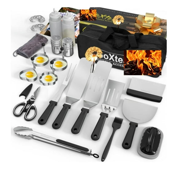 30-Piece Grill Accessory Kit – Complete BBQ Tool Set for Outdoor Camping & Backyard Parties