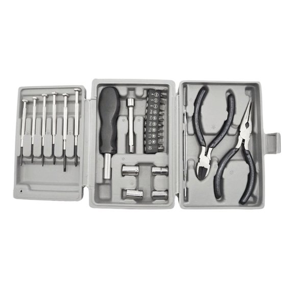 30-Piece Household Tool Kit, Multi-Function Screwdriver & Pliers Repair Tool Set