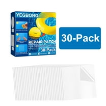 30-Piece PVC Repair Patch Kit for Inflatables, Pools, and Air Beds, Self-Adhesive Sheets