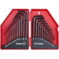 thumbnail image 1 of 30-Piece Premium Hex Key Allen Wrench Set, SAE and Metric Assortment, L Shape, Chrome Vanadium Steel, Precise and Chamfered Tips | SAE 0.028-3/8 inch, Metric 0.7-10 mm | In Storage Case, 1 of 8