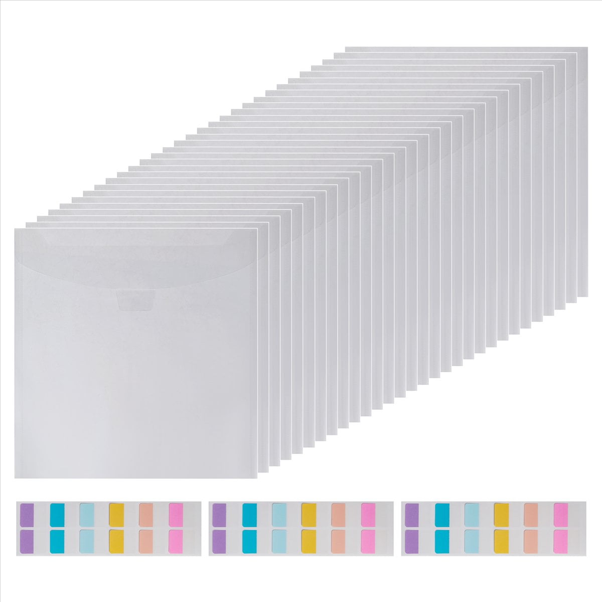 30-Piece Scrapbook Paper Storage Organizer,for 12 x 12 Inch Scrapbook Paper, Vinyl Records, and Cards Stock