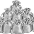 thumbnail image 1 of 30 Pieces 3 x 4in Satin Bags with Christmas Party Drawstring Gift Pouch Mini Jewelry Bags Small Wedding Favor Bags Smooth Soft Satin Fabric Candy Pouches for Baby Shower Decoration, 1 of 8