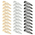 thumbnail image 1 of 30 Pieces 4 Inch Metal Snap Hair Clips for Women Snap Barrettes Nonslip Large Women Hair Accessories, 1 of 5