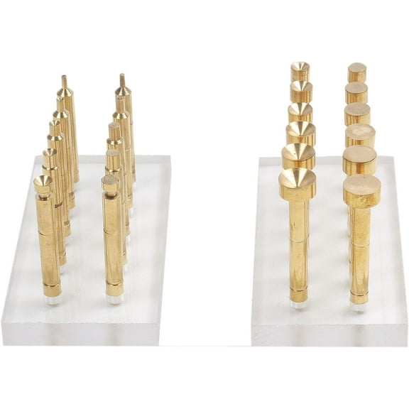 30 Pieces 6 mm Brass Dop Stick Gem Faceting (2,3,4,5, 6, 7, 8,9,10,11 & 12 mm)