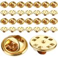 30 Pieces Brass Butterfly Cluth Badge Insignia Clutches No Tool