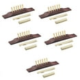 thumbnail image 1 of 30 Pieces Bridge Pins/Saddle/Nut Abalone Dots for Acoustic Guitar - Red + Reddish Brown, 1 of 5