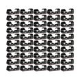 thumbnail image 1 of 30 Pieces Cable Clips, Cable Holder with Adhesive-secured Base, Cable Clamp Set for Desk, Power Cable, USB Charging Cable, Chargers and Audio Cables, 30 Sets of Cable Clips and Screws, Black, 1 of 7